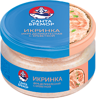 Delicacy caviar ''Ikrinka'' with shrimp, 160 g